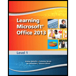 Learning Microsoft Office 2013, Level 1 With Cd