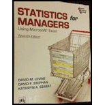 Statistics for Managers Using Microsoft Excel Student Study Guide