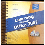 Learning Microsoft Office 2007: Wrapar - Joyce nielsen