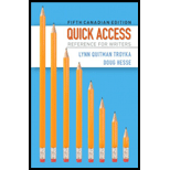 Quick Access Reference for Writers (Canadian)