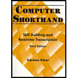 Computer Shorthand  Skill Building and Realtime Transcription