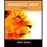 Absolute Java   With Access 6TH 16 Edition, by Walter Savitch - ISBN 9780134041674