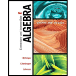 Elementary and Intermediate Algebra Graphs and Models 5TH 17 Edition, by Marvin L Bittinger David J Ellenbogen and Barbara L Johnson - ISBN 9780134172408