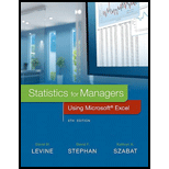 cover of Statistics for Managers Using Microsoft Excel (8th edition)
