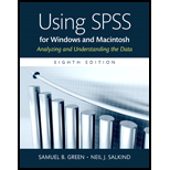 Using SPSS For Windows and Macintosh Looseleaf 8TH 17 Edition, by Samuel B Green - ISBN 9780134319889