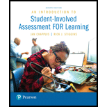 Introduction to Student Involved Assessment FOR Learning 7TH 17 Edition, by Jan Chappuis - ISBN 9780134450261