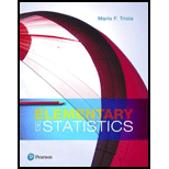 Elementary Statistics 13TH 18 Edition, by Marty Triola - ISBN 9780134462455
