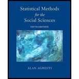 Statistical Methods for the Social Sciences 5TH 18 Edition, by Alan Agresti - ISBN 9780134507101