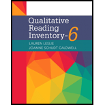 Qualitative Reading Inventory 6   With Access 6TH 17 Edition, by Lauren Leslie - ISBN 9780134539409