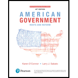 American Government Roots and Reform AP Edition 13TH 18 Edition, by Karen OConnor and Larry J Sabato - ISBN 9780134611648