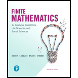 Finite Mathematics for Business Economics Life Sciences and Social Sciences 14TH 19 Edition, by Raymond A Barnett and Michael R Ziegler - ISBN 9780134675985