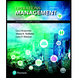 Operations Management 12TH 19 Edition, by Lee J Krajewski - ISBN 9780134741062