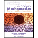 Teaching Secondary Mathematics  Techniques and Enrichment Units