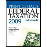 Prentice Halls Fed. Taxation 2009 Indiv.  Pkg