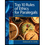 Ethics Top Ten Rules for Paralegals