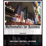 Mathematics for Business