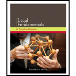 Legal Fundamentals for Canadian Business CAN<