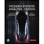 Modern Systems Analysis and Design 9TH 20 Edition, by Joseph Valacich and Joey F George - ISBN 9780135172759
