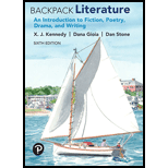 Backpack Literature Pearson Channel 6TH 20 Edition, by XJ Kennedy Dana Gioia and Dana Stone - ISBN 9780135828526