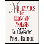 Mathematics for Economic Analysis