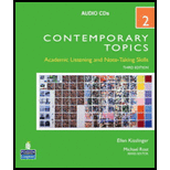 Contemporary Topics 2 Audio CDs