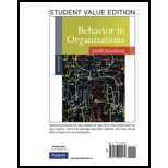 Behavior in Organizations, Student Value Edition