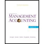 Introduction to Management Accounting   Chapters 1 14