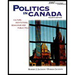 Politics in Canada : Culture,  Institutions, Behaviour and Public Policy, Canadian Edition -  Robert J. Jackson and Doreen Jackson, Paperback