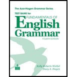 Fundamentals of English Grammar   Testbank