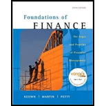 Foundations of Finance   With Myfinancelab