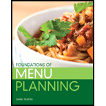 Foundations of Menu Planning