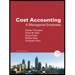 Cost Accounting   Student Solutions Manual (ISBN10 0138130426; ISBN13 