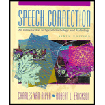 Speech Correction  An Introduction to Speech Pathology and Audiology