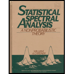 Statistical Spectral Analysis