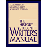 History Student Writers Manual