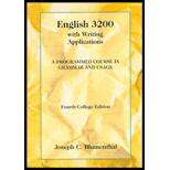 English 3200, College Edition, With Writing Applications