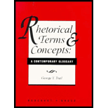 Rhetorical Terms and Concepts  A Contemporary Glossary