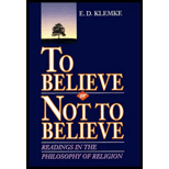 To Believe or Not to Believe  Readings in the Philosophy of Religion