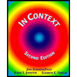 In Context - Jean Zukowski, Susan S. Johnston and Elizabeth E. Templin
