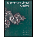 Elementary Linear Algebra (Canadian)