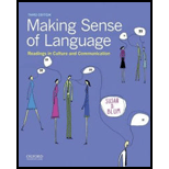Making Sense of Language 3RD 17 Edition, by Blum - ISBN 9780190456986