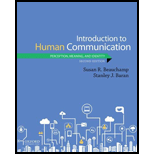 Introduction to Human Communication: Perception, Meaning, and Identity by Susan R. Beauchamp and Stanley J. Baran - ISBN 9780190918767