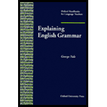 Explaining English Grammar