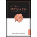 Word Knowledge A Vocabulary Teachers Handbook