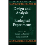 Design and Analysis of Ecological Experiments