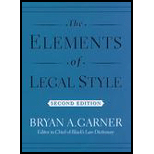 Elements of Legal Style by Bryan A. Garner - ISBN 9780195141627