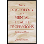 Ethics in Psychology and Mental Health Professional