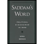 Saddams Word Political Discourse in Iraq