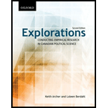 Explorations Conducting Empirical Research in Canadian Political Science