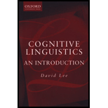 Cognitive Linguistics